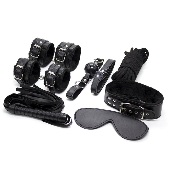 Fixxx - BDSM Set A - 9 Delen - Zwart-Erotiekvoordeel.nl