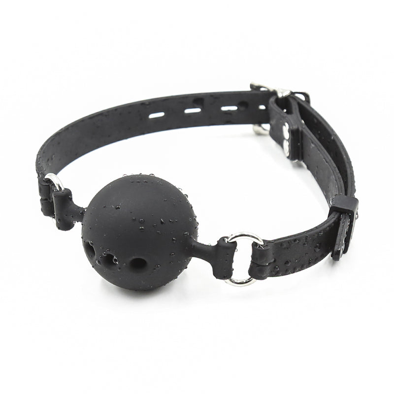 Smart Moves - Ball Gag - Diameter 50 mm - Maat L - Zwart-Erotiekvoordeel.nl