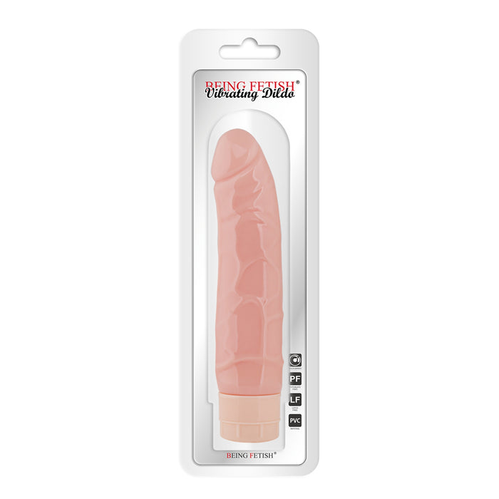 Being Fetish - Vibrerende Dildo - Batterijen - 21 cm - Lichte Huidskleur-Erotiekvoordeel.nl