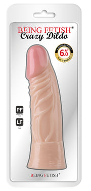 Being Fetish - PVC Dildo zonder Zuignap - 15 cm - Lichte Huidskleur-Erotiekvoordeel.nl
