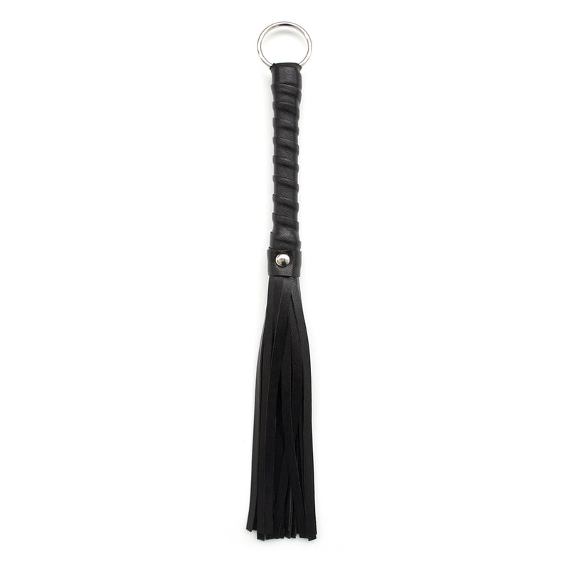 Smart Moves - Mini Flogger - PVC - 28 cm - Zwart-Erotiekvoordeel.nl
