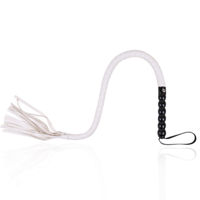 Smart Moves - Soepele Single Tail Zweep - 60 cm - Wit-Erotiekvoordeel.nl