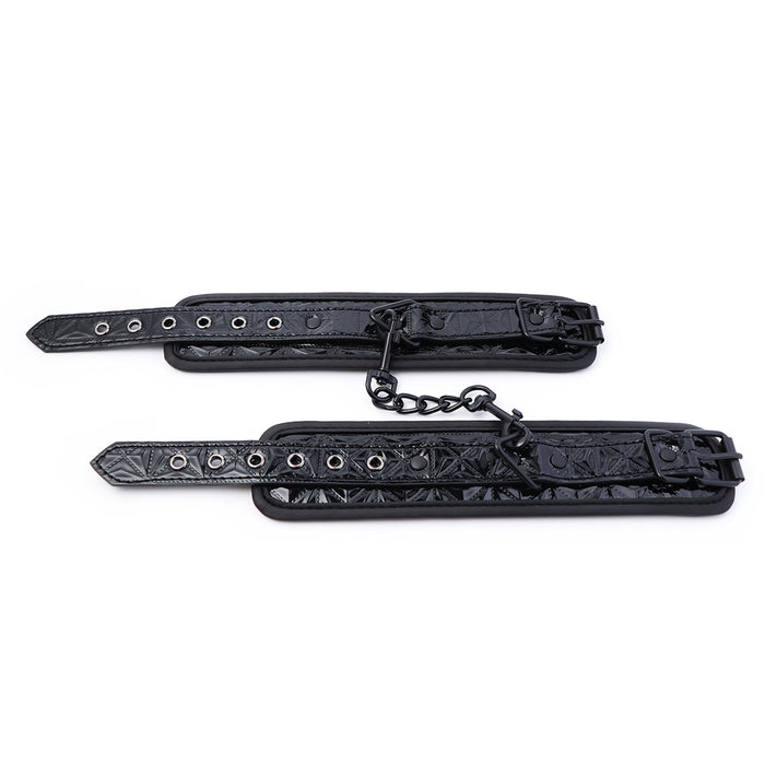 Smart Moves - Polsboeien - Hoogglans Zwart - PU Leer-Erotiekvoordeel.nl