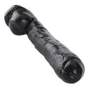 Being Fetish - PVC Dildo - 39 cm - Zwart-Erotiekvoordeel.nl