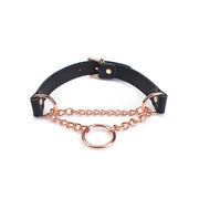 Liebe Seele - Martingale-Halsband - Schwarz/Roségold - Erotiekvoordeel.nl