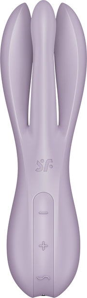 Satisfyer - Threesome 2 - Multifunctionele Vibrator Met 3 Voelsprieten - Lila-Erotiekvoordeel.nl