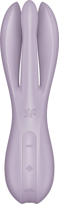 Satisfyer - Threesome 2 - Multifunctionele Vibrator Met 3 Voelsprieten - Lila-Erotiekvoordeel.nl