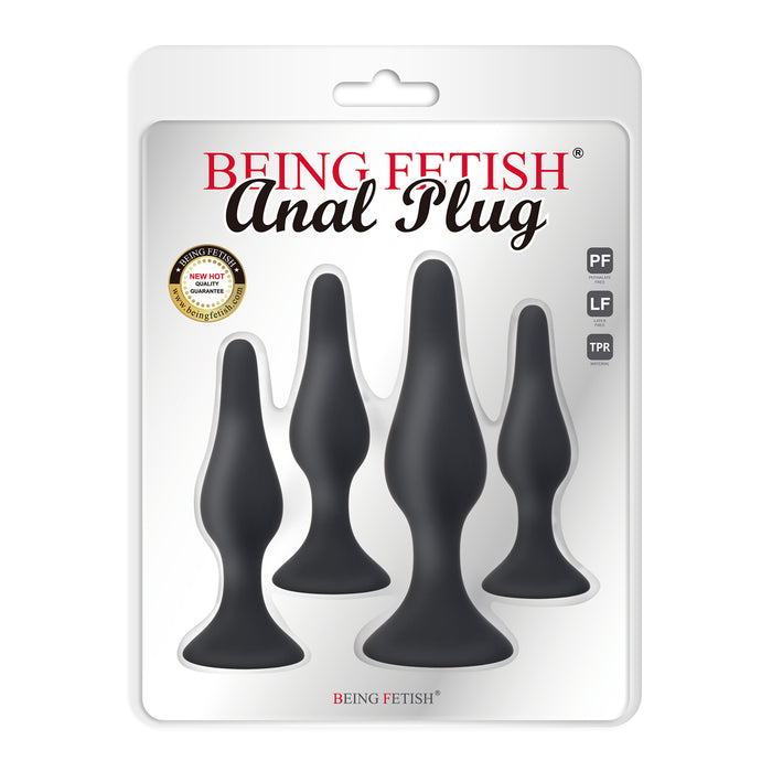 Being Fetish - Anaal Pluggen Set - 4 stuks-Erotiekvoordeel.nl