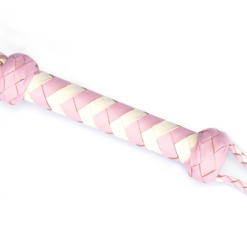 Liebe Seele - Fairy - Luxe Gevlochten Flogger - Cat-o-Nine Tails - Roze/Wit