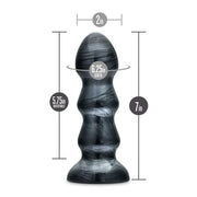Blush – Jet Jack Carbon – Anaalplug met ribbels – Zwart-Erotiekvoordeel.nl