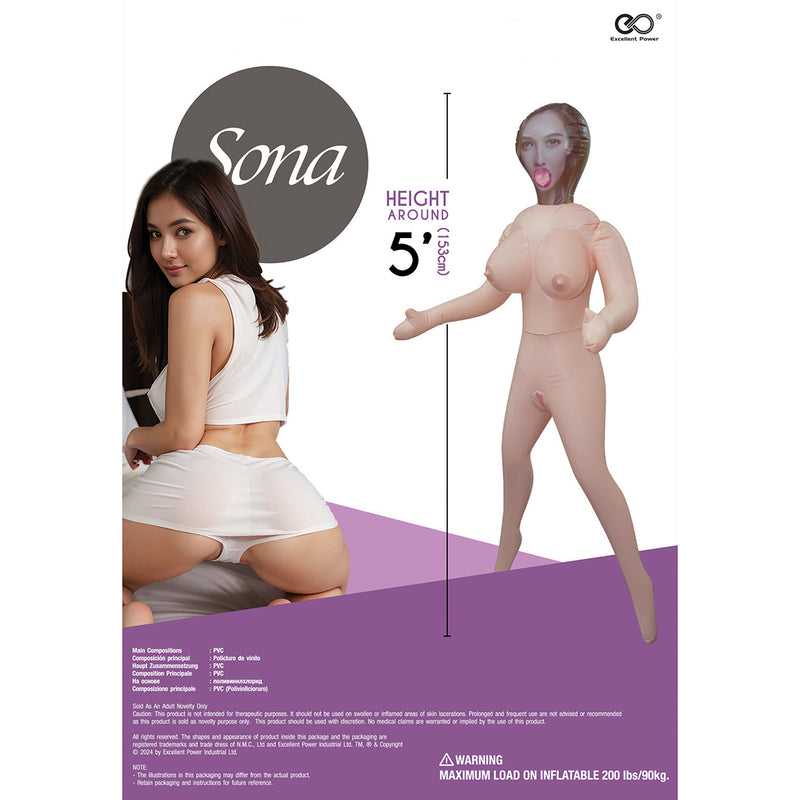 Hussy Nadia - Opblaaspop met Drie Ingangen en Grote Borsten-Erotiekvoordeel.nl