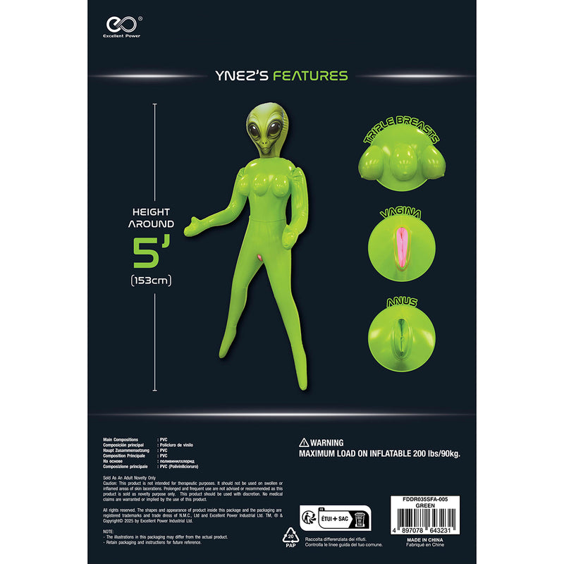 To Infinity - Alien Opblaaspop - Groen-Erotiekvoordeel.nl