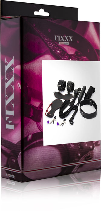 Fixxx - BDSM Set A - 9 Delen - Zwart-Erotiekvoordeel.nl