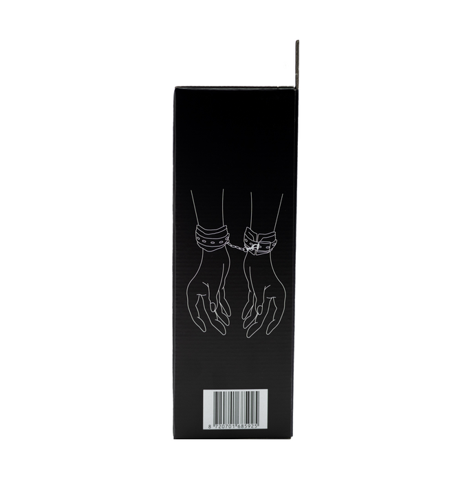 Fixxx - Zacht Gevoerde Handboeien - PU Leer - Zwart-Erotiekvoordeel.nl