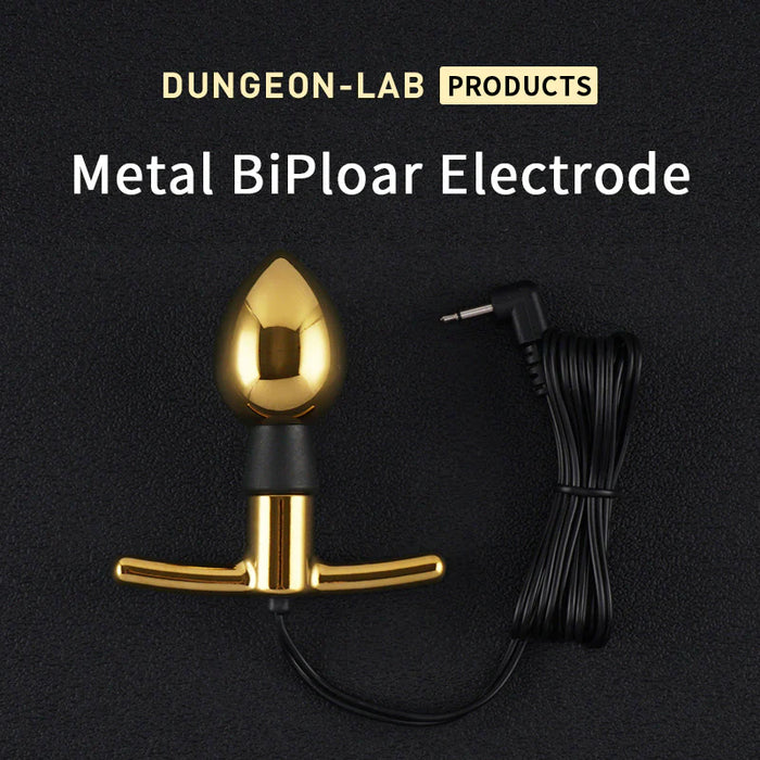 Dungeon Lab Bi-Polaire Electro Plug - Goud-Erotiekvoordeel.nl