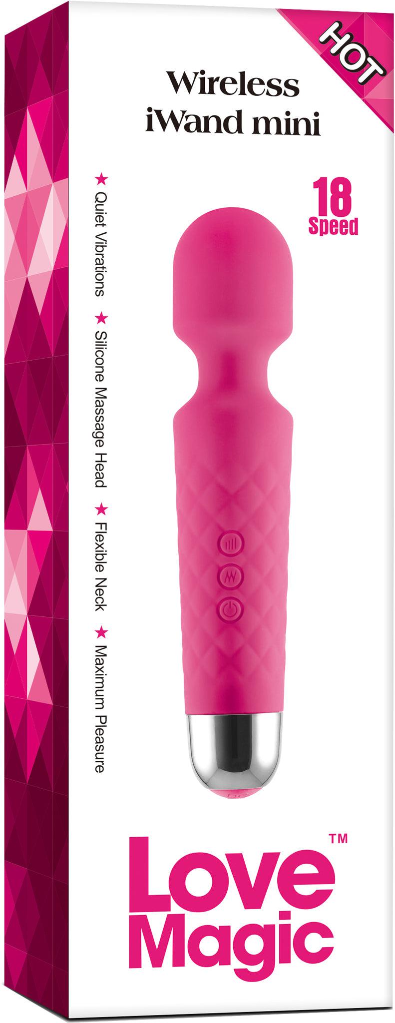 Mini massaggiatore iWand - Rosa - Erotiekvoordeel.nl