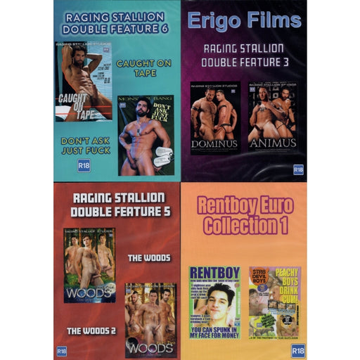 DVD - BRITISH GAY - Set van 8 DVD's - Pack A-Erotiekvoordeel.nl