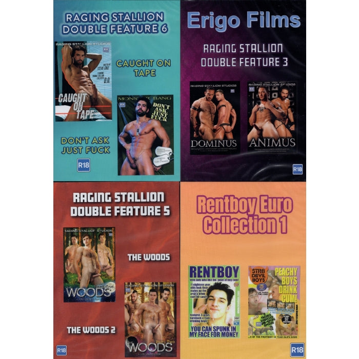 DVD - BRITISH GAY - Set van 8 DVD's - Pack A-Erotiekvoordeel.nl