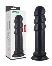 LoveToy - Anal Ripples - King Size Anaal Dildo - Zwart-Erotiekvoordeel.nl
