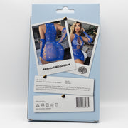 Snapshot - #naughtyneighbor - Visnet Jurk met Handschoentjes en Strass Steentjes - One Size - Blauw-Erotiekvoordeel.nl
