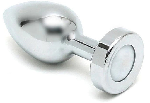 XR Brands Light Up - Butt Plug - Silver - Small - Lichtgevend-Erotiekvoordeel.nl