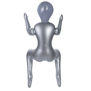 To Infinity - Opblaaspop Alien Vrouw met Drie Borsten - Zilver-Erotiekvoordeel.nl