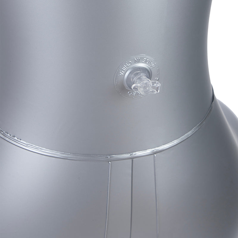 To Infinity - Opblaaspop Alien Vrouw met Drie Borsten - Zilver-Erotiekvoordeel.nl