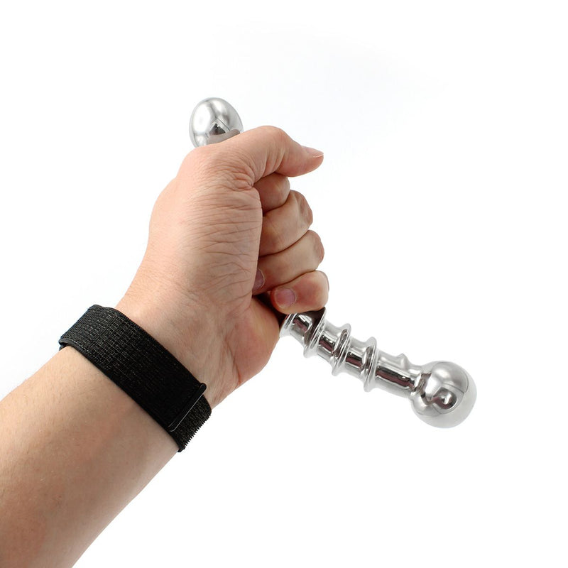 Kiotos - Curve Steel Dildo Twisted - Dildo met Ribbels - RVS-Erotiekvoordeel.nl