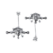 Kiotos - Spiderweb met hangende Spin - Tepelklemmen met ketting-Erotiekvoordeel.nl