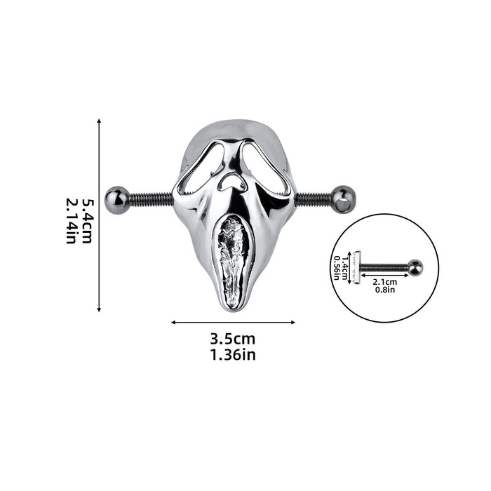 Kiotos - Screaming Ghostface - Tepelklemmen met ketting-Erotiekvoordeel.nl