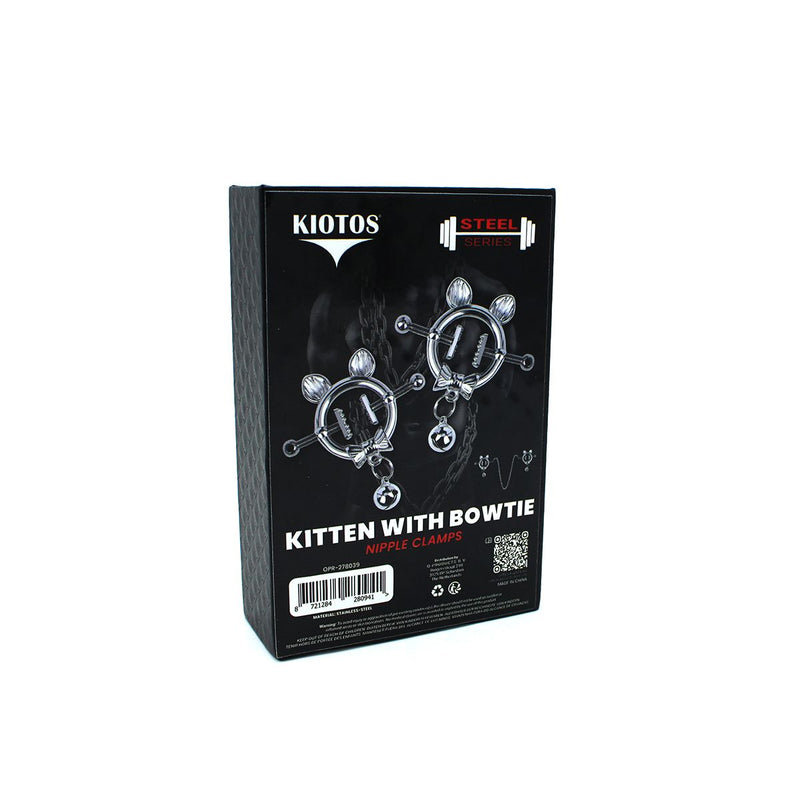 Kiotos - Kittenoortjes met Strik en Belletje - Tepelklemmen met ketting-Erotiekvoordeel.nl