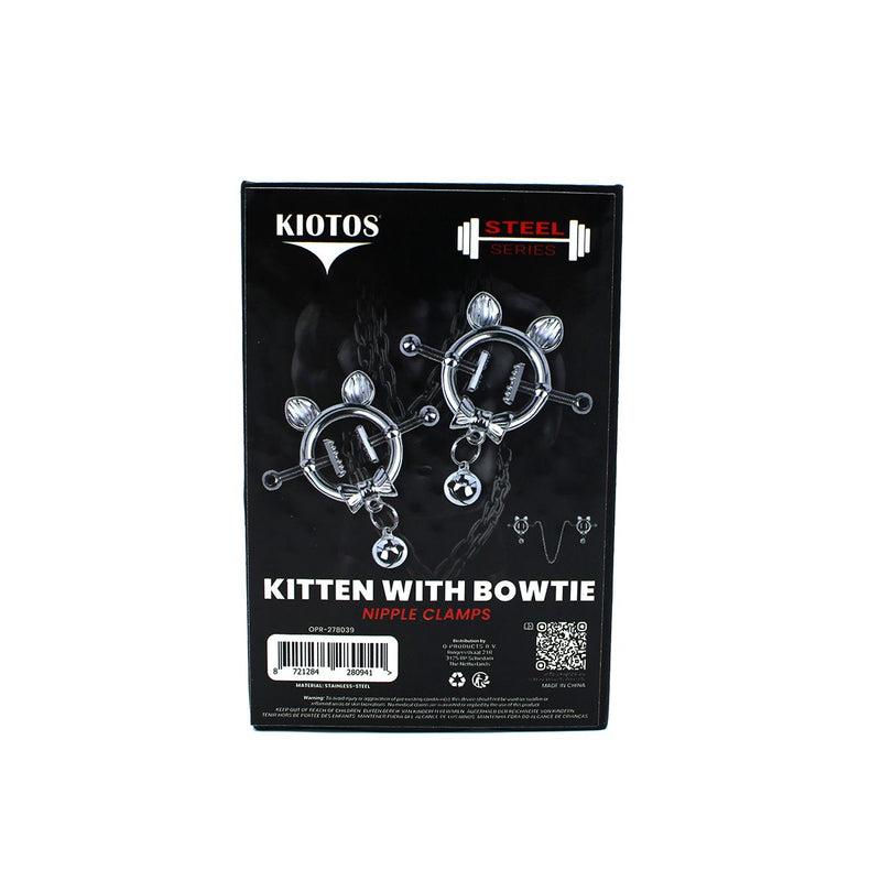 Kiotos - Kittenoortjes met Strik en Belletje - Tepelklemmen met ketting-Erotiekvoordeel.nl