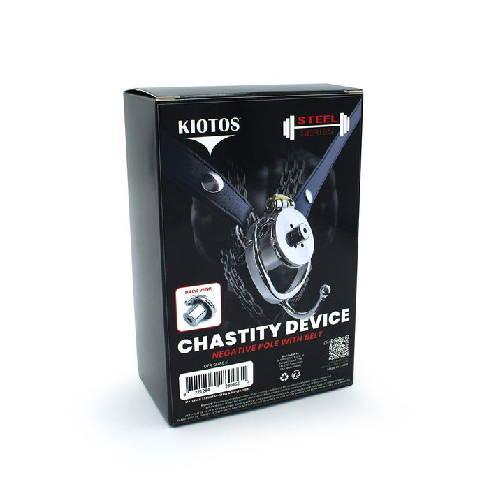 Kiotos - Kuisheidsgordel - Platte Peniskooi met riem en verwijderbare penisplug-Erotiekvoordeel.nl