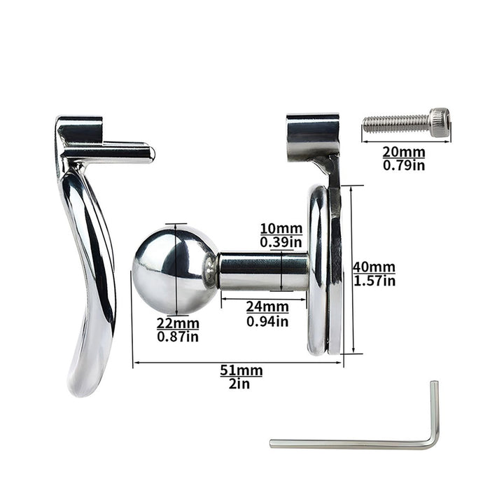 Kiotos - Kuisheidsgordel - Kuisheidskooi met Grote Bol - Extra oncomfortabel - Cock & Ball Torture-Erotiekvoordeel.nl