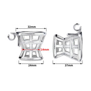 Kiotos - Kuisheidsgordel - Cone-vormige Kuisheidskooi met tailleriem - Zwart-Erotiekvoordeel.nl