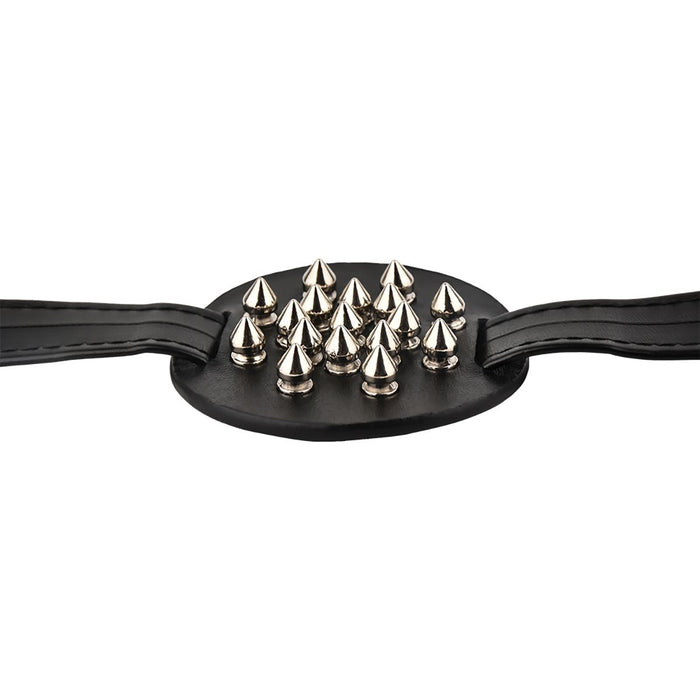 Kiotos - PU-lederen borstenharnasje met scherpe spikes-Erotiekvoordeel.nl