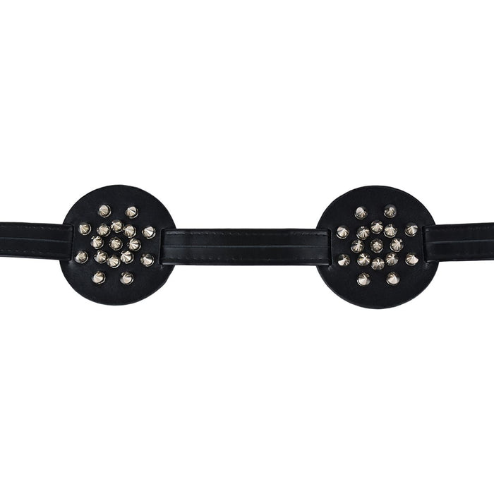 Kiotos - PU-lederen borstenharnasje met scherpe spikes-Erotiekvoordeel.nl