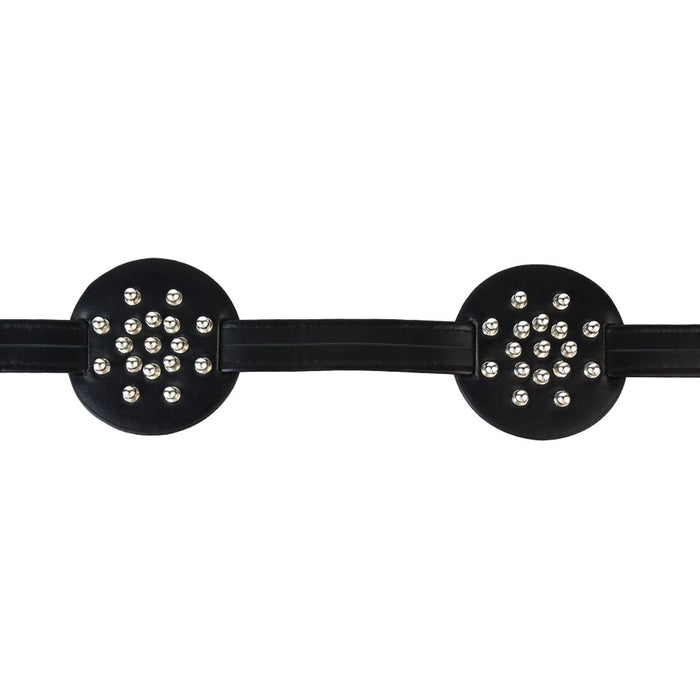 Kiotos - PU-lederen borstenharnasje met ronde noppen-Erotiekvoordeel.nl