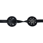 Kiotos - PU-lederen borstenharnasje met ronde noppen-Erotiekvoordeel.nl