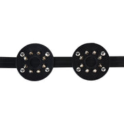 Kiotos - PU-lederen borstenharnasje met open tepels en scherpe spikes-Erotiekvoordeel.nl