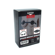 Kiotos - PU-lederen borstenharnasje met open tepels en scherpe spikes-Erotiekvoordeel.nl