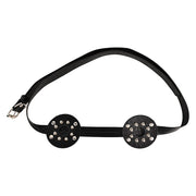 Kiotos - PU-lederen borstenharnasje met open tepels en ronde noppen-Erotiekvoordeel.nl