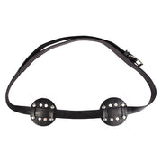 Kiotos - PU-lederen borstenharnasje met open tepels en ronde noppen-Erotiekvoordeel.nl