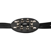 Kiotos - PU-lederen borstenharnasje met open tepels en ronde noppen-Erotiekvoordeel.nl