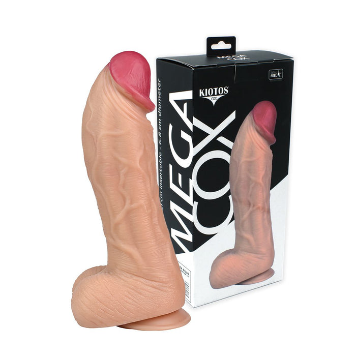 Kiotos Cox Mega Dildo Nr. 6 - 28 x 7,4 cm - Lichte Huidskleur-Erotiekvoordeel.nl