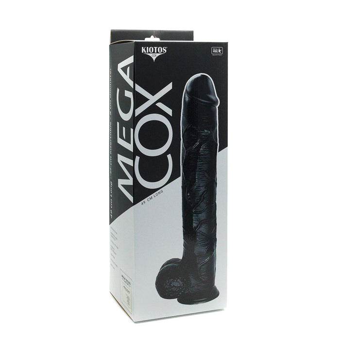 Kiotos Cox Mega Dildo Nr. 9 - 48 x 8 cm - Zwart-Erotiekvoordeel.nl