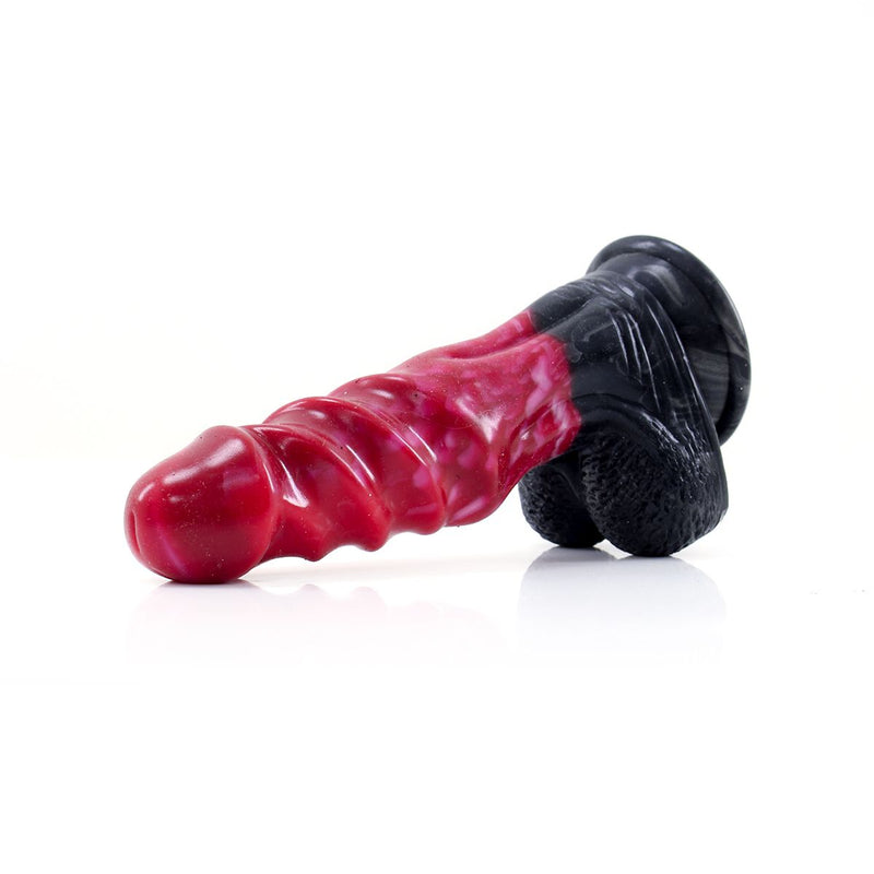 Kiotos COX - Strap-On Set with Monstar Dildo Nr. 74 - Zwart/Rood-Erotiekvoordeel.nl
