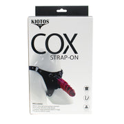 Kiotos COX - Strap-On Set with Monstar Dildo Nr. 74 - Zwart/Rood-Erotiekvoordeel.nl