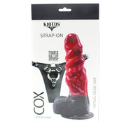 Kiotos COX - Strap-On Set with Monstar Dildo Nr. 67 - Zwart/Rood-Erotiekvoordeel.nl