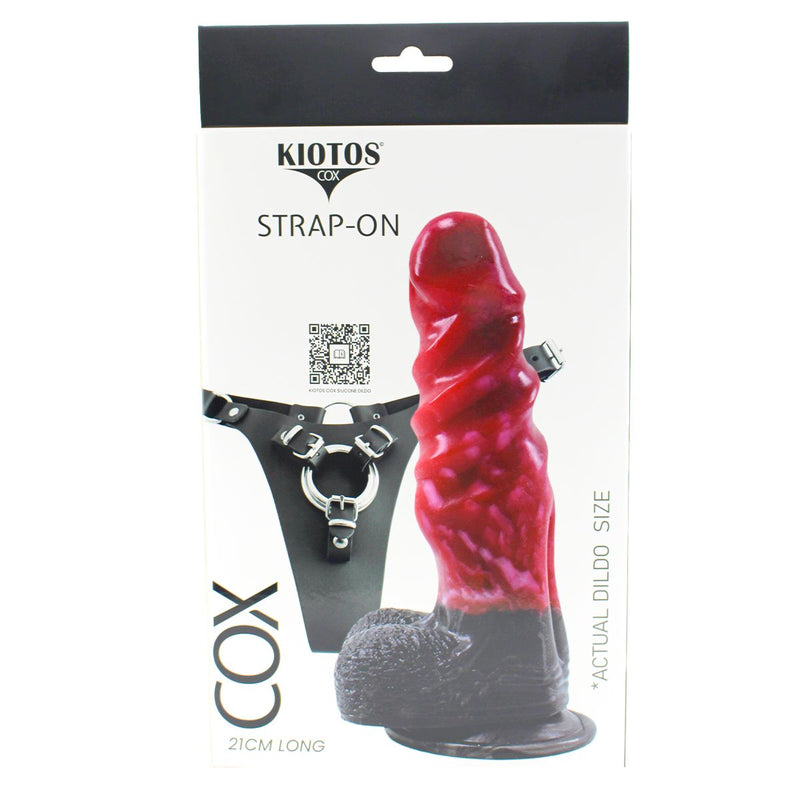 Kiotos COX - Strap-On Set with Monstar Dildo Nr. 67 - Zwart/Rood-Erotiekvoordeel.nl